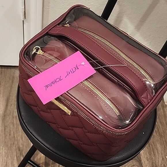 Betsey Johnson 3-Piece Nested Topset Cosmetic Case - Picture 7 of 12